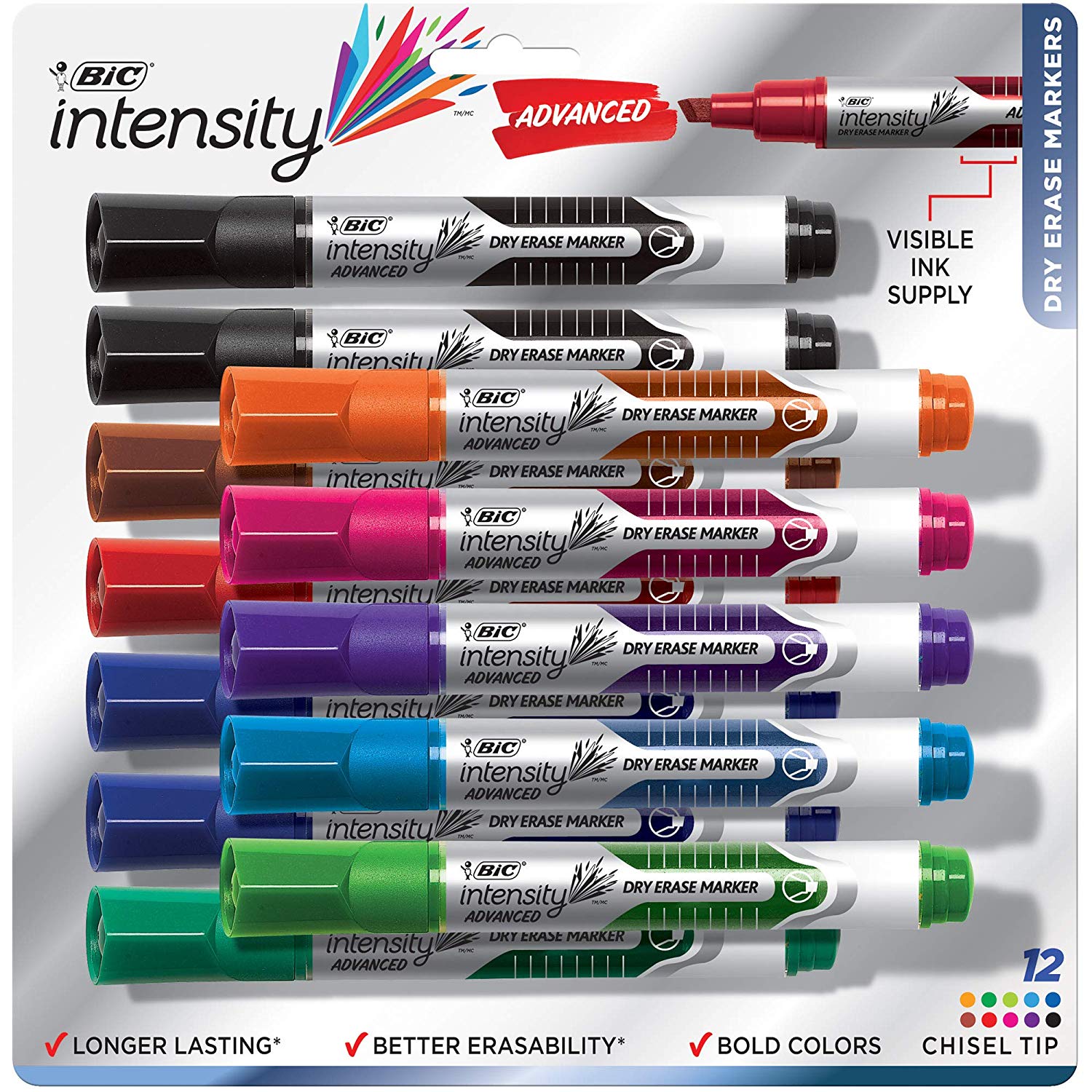 LIGHTNING DEAL ALERT! BIC Intensity Advanced Dry Erase Marker 12-Count 54% off