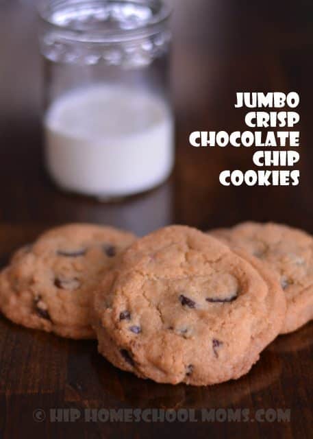 Jumbo Crisp Chocolate Chip Cookies