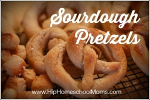 Soft Sourdough Pretzels