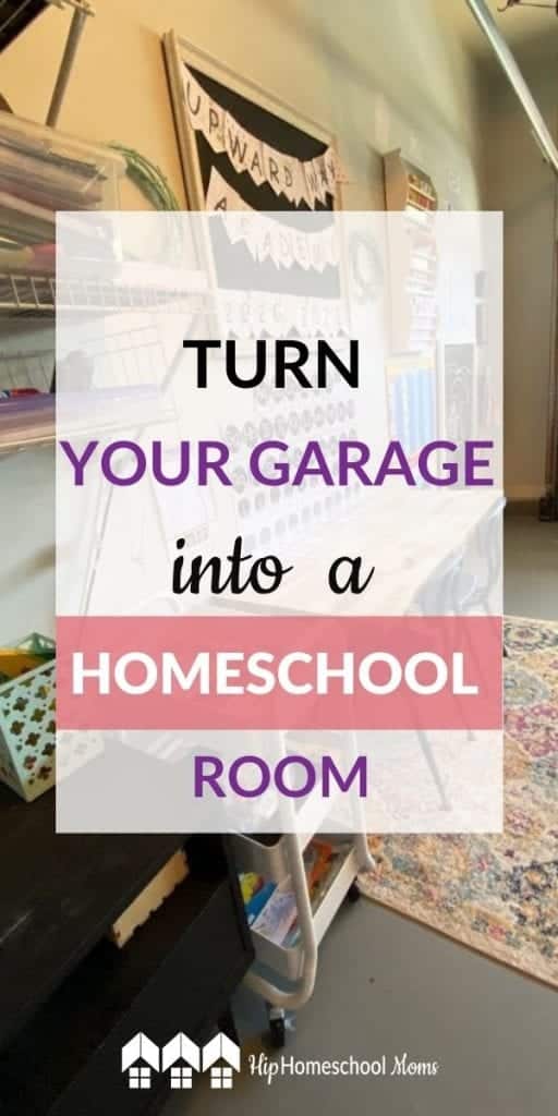 If you're dreaming of having your own dedicated homeschool room but don't have an extra room in your house, this article shares some easy and inexpensive tips and ideas for turning your garage into a homeschool room!